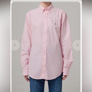 Ralph Lauren Light Pink Button-Down Oxford Shirt -
